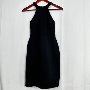 Lulu’s Mini Dress Bodycon Sleeveless Open Back Halter Classic Party Womens Small